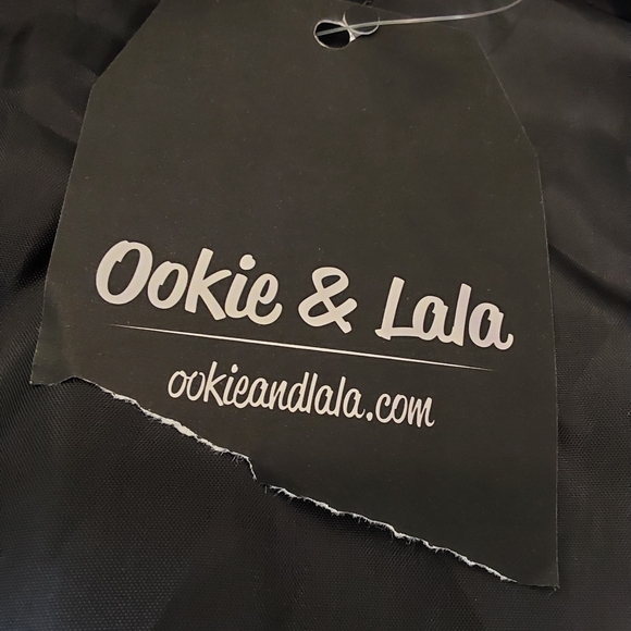 🌺 NWT Black Ookie & Lala Faux Suede Moto Jacket - Picture 10 of 13